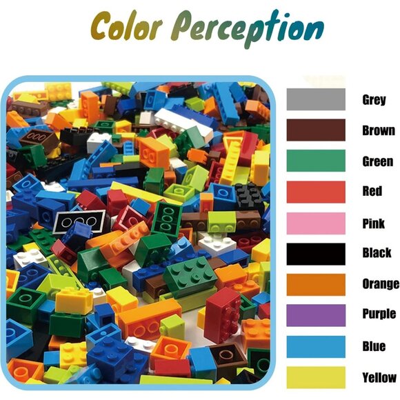 1500 Pieces Building Bricks, Classic Bulk Small Blocks, Classic Bricks Set - Picture 3 of 8